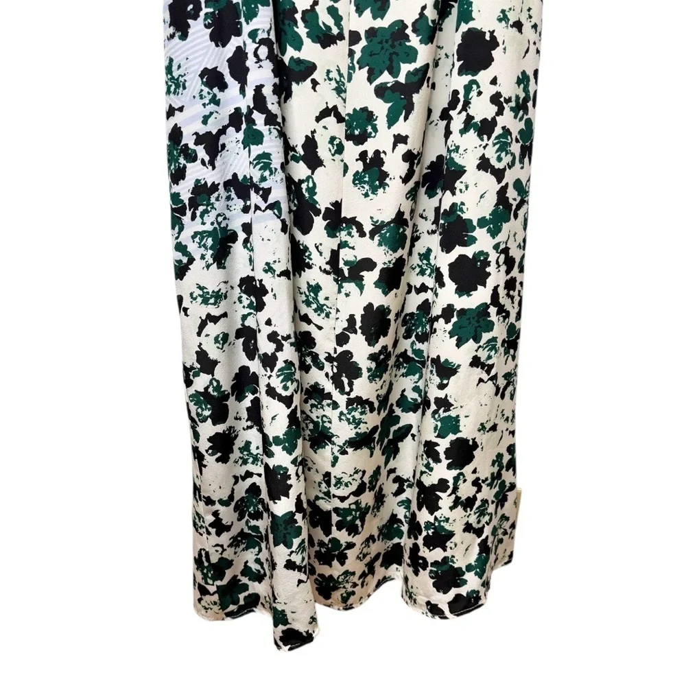 NWT Carmella Silk Floral Open Back Resort Vacation Women’s Maxi Dress Sz 2 - Picture 13 of 14